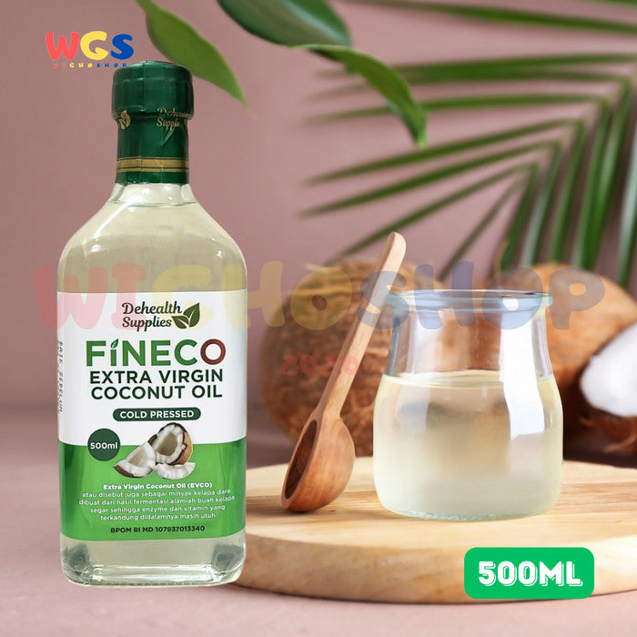 Dehealth Supplies Fineco Extra Virgin Coconut Oil Cold Pressed 500ml
