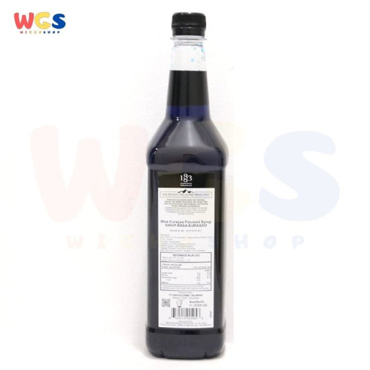 1883 Maison Routin France Syrup Blue Curacao Flavored 1 ltr - 33.8 fl oz