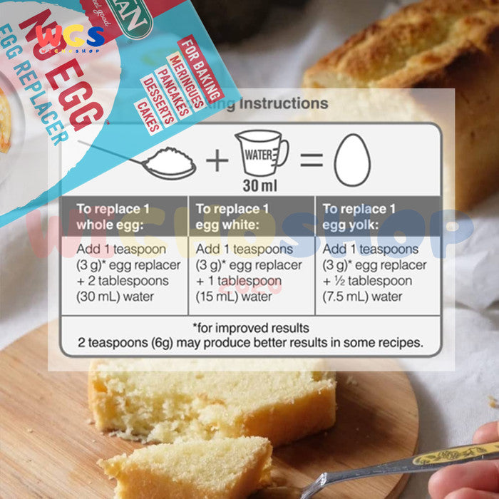 ORGRAN NO EGG Egg Replacer Mix For Baking Pancakes Desserts Cakes 200g