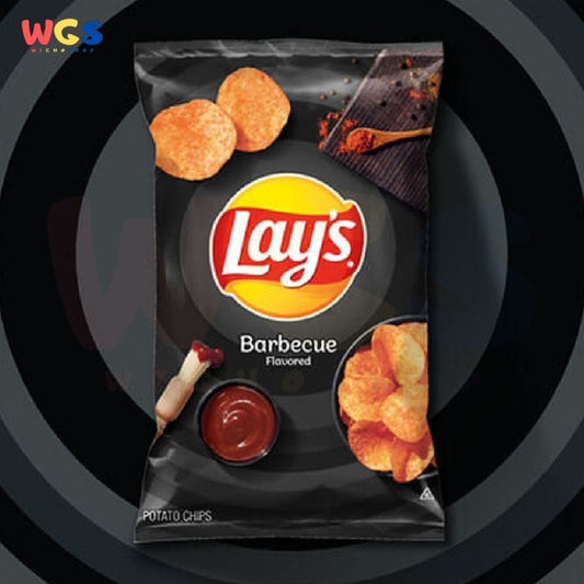 Snack Lays Bbq Barbecue Flavoured Potato Chips USA 6.5oz 184.2g