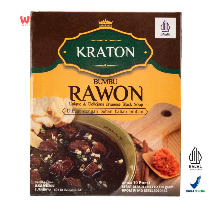 KRATON Unique and Delicious Rawon Seasoning 150g - Javanese Black Soup