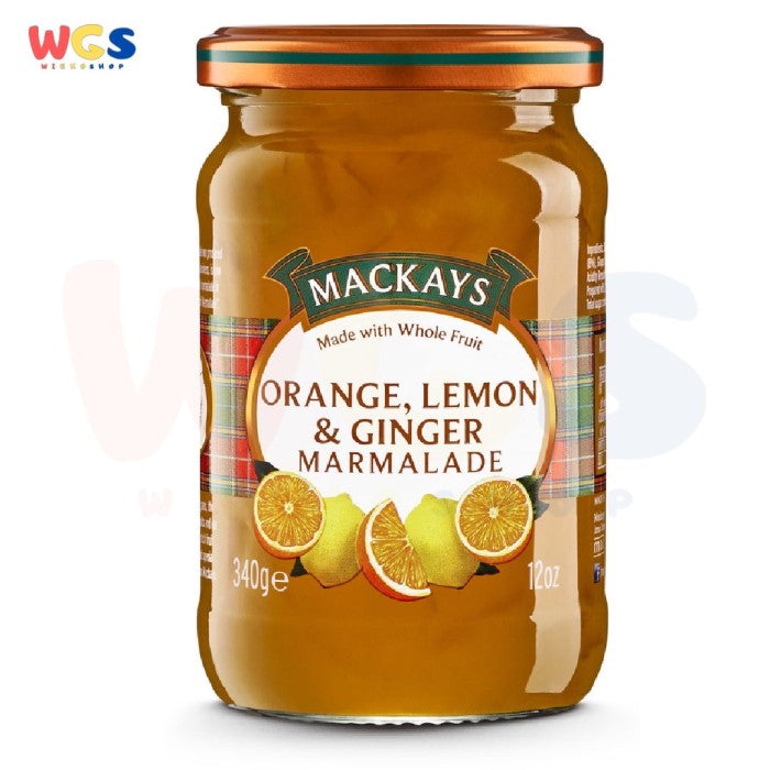 Mackays Orange, Lemon & Ginger Marmalade Jam 340 gr