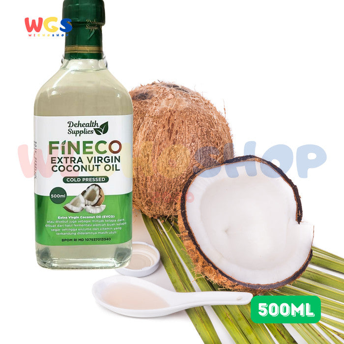 Dehealth Supplies Fineco Extra Virgin Coconut Oil Cold Pressed 500ml