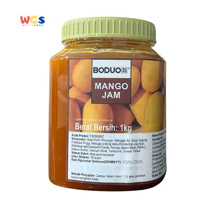 BODUO Mango Jam Premium 1kg – Premium Halal & BPOM Mango Jam for Delicious Creations