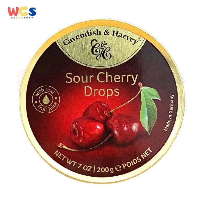 Cavendish & Harvey Sour Cherry Drops Candy 200 gr