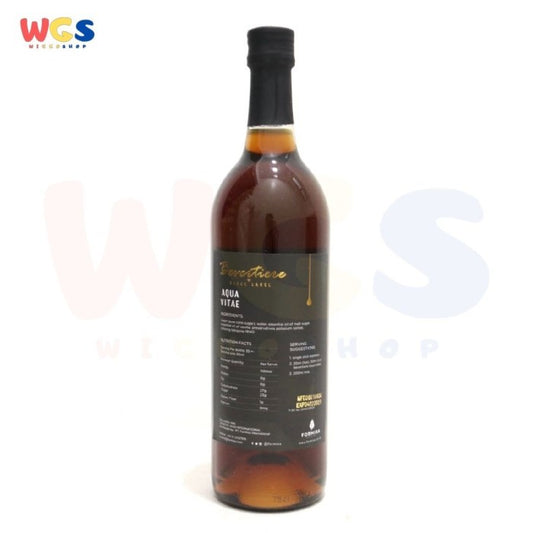Syrup Bevertiere Black Label Aqua Vitae Flavored 750ml - Halal