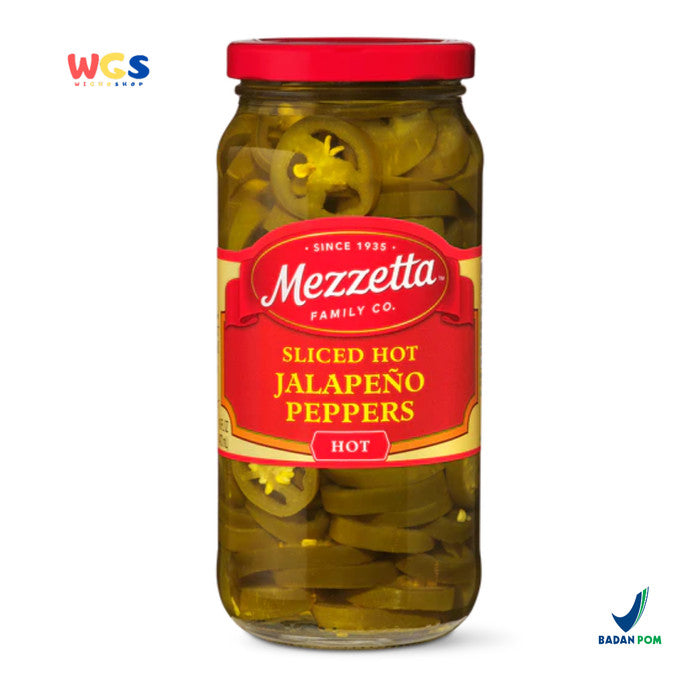 Mezzetta Sliced Hot Jalapeno Peppers 473ml