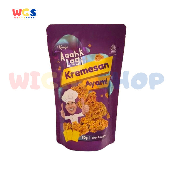 Kuangs Snack Kremesan Ayam Aaahk Lagi Oven Crunchy Chicken Flakes 60g