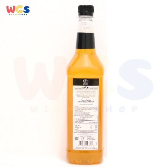1883 Maison Routin France Syrup Peach Flavored 1 ltr - 33.8 fl oz
