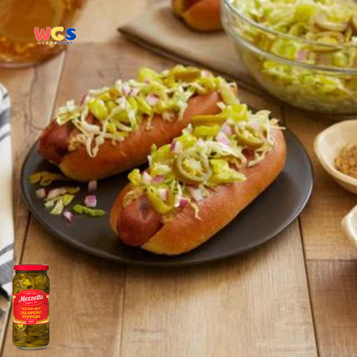 Mezzetta Sliced Hot Jalapeno Peppers 473ml