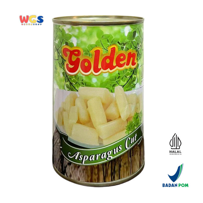 Golden Asparagus Cut in Salt Water 430g – Practical, Delicious & Ready-to-Cook Canned Asparagus Cuts