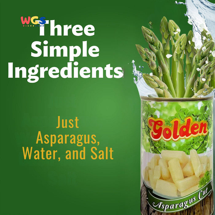 Golden Asparagus Cut in Salt Water 430g – Practical, Delicious & Ready-to-Cook Canned Asparagus Cuts