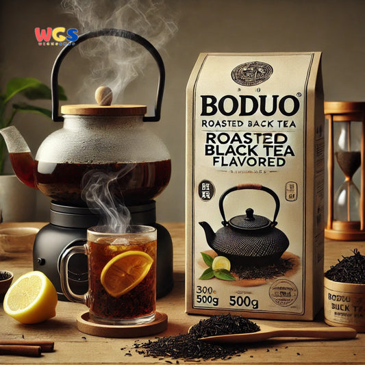 BODUO Roasted Black Tea (Flavored) 500g – Halal, BPOM Certified, and High Quality