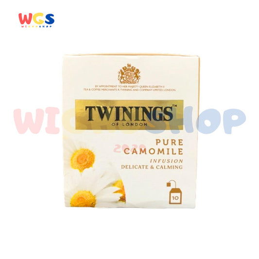Twinings of London Pure Camomile Tea Bag 10g (10 x 1g) - A Soothing Drink for Relaxation and Wellness