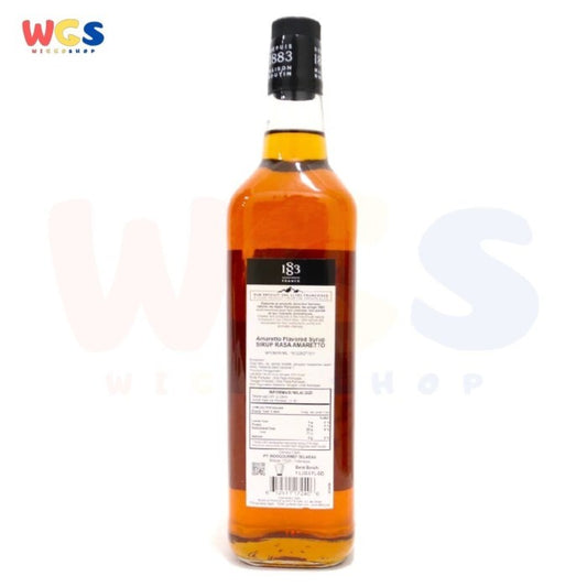 1883 Maison Routin France Syrup Amaretto Flavored 33.8 fl oz 1ltr