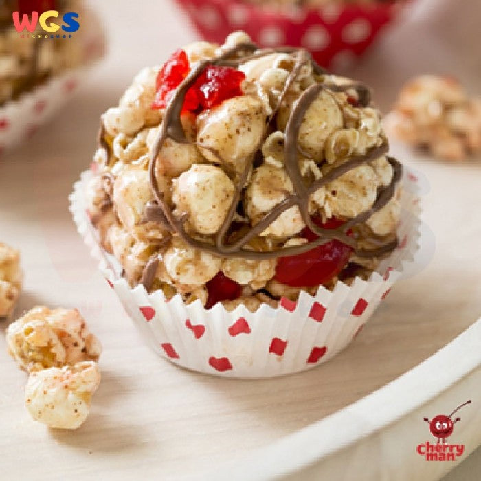 CherryMan Cherries with Stems 4.25kg – Red Cherries in Sweet Syrup, Ready to Serve and Aesthetic