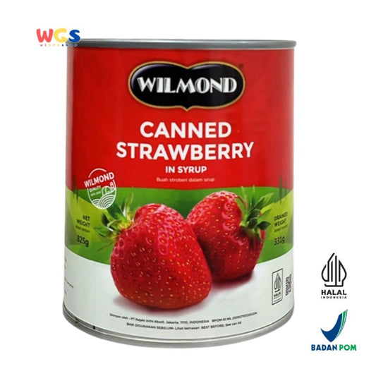 WILMOND Can Strawberry in Syrup 825g - Buah Storberi Dalam Sirup