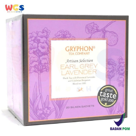 GRYPHON TEA BAG EARL GREY LAVENDER BLACK TEA WITH LAVENDER / BOX