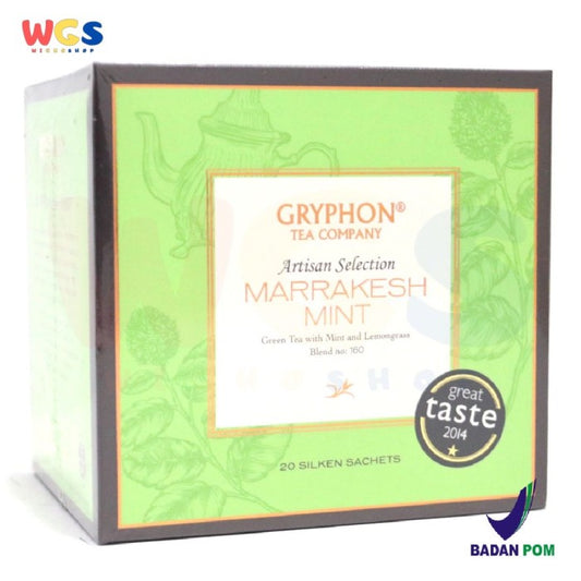 GRYPHON TEA BAG MARRAKESH MINT GREEN TEA WITH MINT & LEMONGRASS / BOX