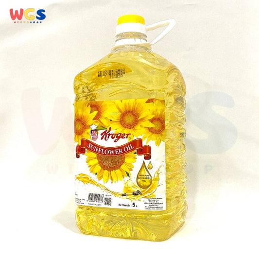 Kroger Sunflower Oil 100% Pure 5 ltr - Minyak Biji Bunga Matahari