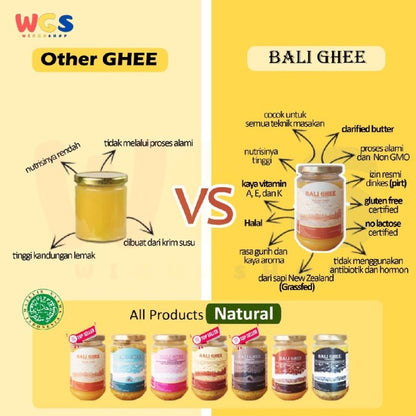 Bali Ghee Clarified Butter Ghee Himalayan Black Salt Gluten Free 330ml