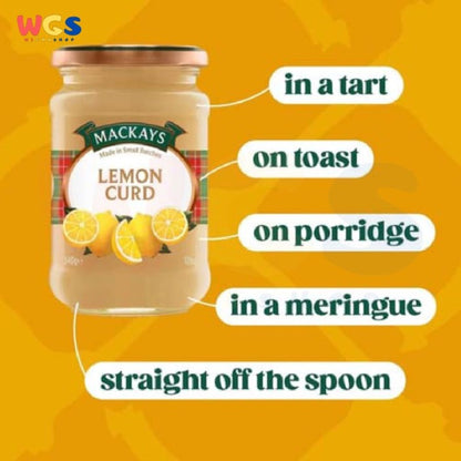 Selai Mackays Lemon Curd Jam 340 gr - Selai Lemon