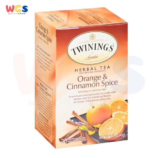 Twinings of London Orange & Cinnamon Spice Herbal Tea 20s x 2g