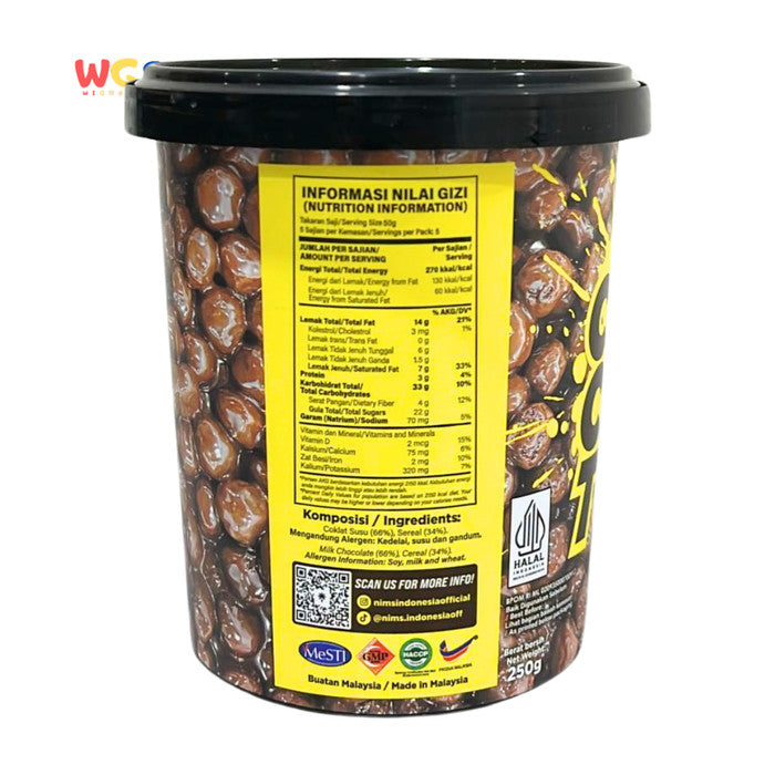NIMS Only The Best Crispy Choco Tub Coco Ball With Milk Chocolate 250g - Coklat Susu dan Sereal