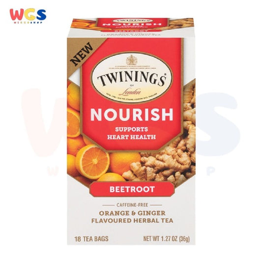 Twinings of London Nourish Beetroot Orange Ginger Herbal Tea 18p x 2g