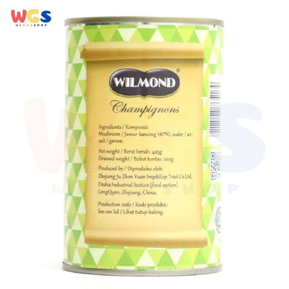 Wilmond Champignons Whole Mushroom in Brine 425 gr - Jamur kancing