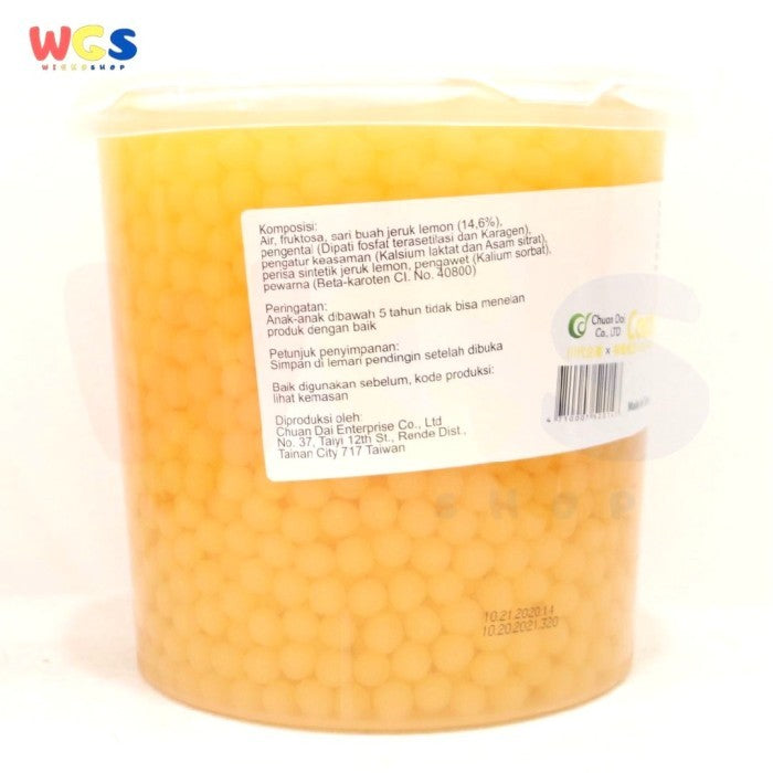 Chuan Dai Popping Boba Lemon Coating Juice 3.2kg