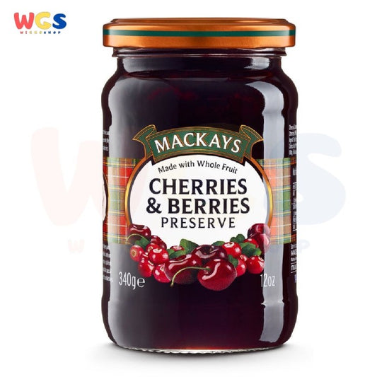 Selai Mackays Cherries & Berries Preserve Jam 340 gr - Selai Ceri Beri