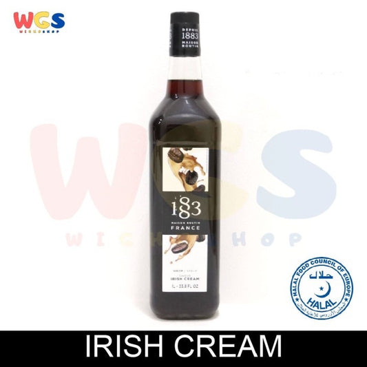 1883 Maison Routin France Syrup Irish Cream Flavored 1 ltr - 33.8 fl oz