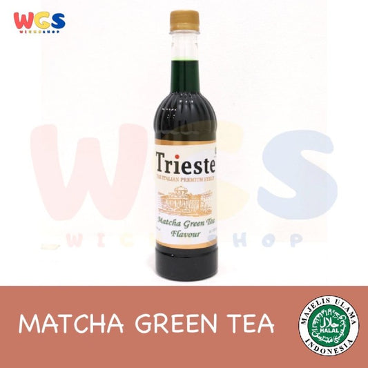 Trieste Syrup Matcha Green Tea Premium Flavor 650 ml - HALAL MUI