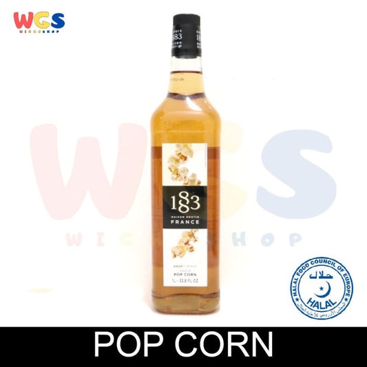 1883 Maison Routin France Syrup Pop Corn Flavored 1 ltr - 33.8 fl oz