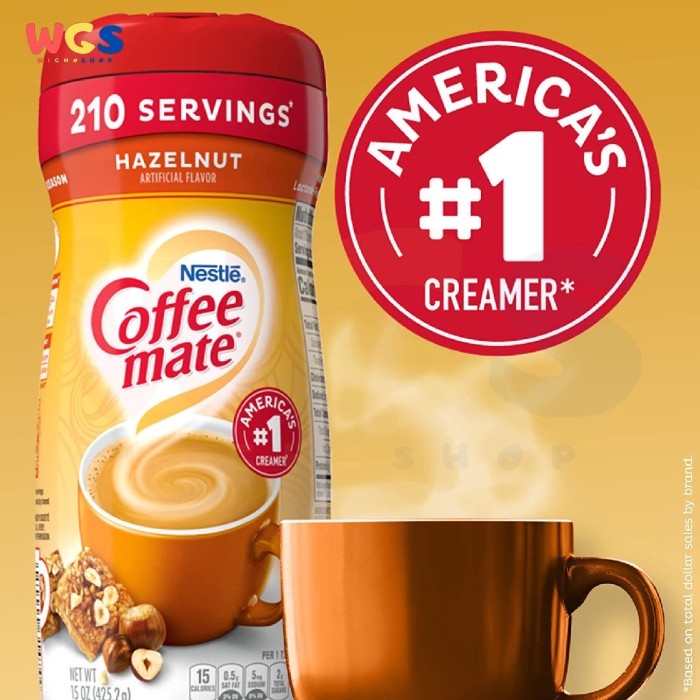 Nestle Coffee Mate USA Hazelnut Powder Coffee Creamer 15oz 425.2g