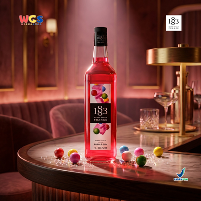 1883 Maison Routin Bubble Gum Syrup 1L – Sirup Permen Karet Premium untuk Soda, Milkshake & Mocktail