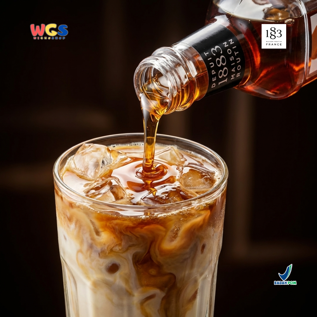 1883 Maison Routin Caramel Syrup 1L - Sirup Caramel Syrup Cafe Barista Coffee Latte