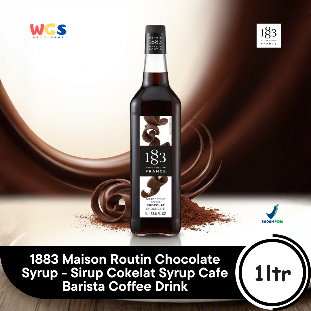 1883 Maison Routin Chocolate Syrup 1L - Sirup Cokelat Syrup Cafe Barista Coffee Drink