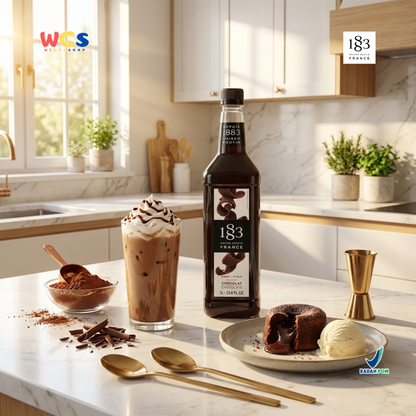 1883 Maison Routin Chocolate Syrup 1L - Sirup Cokelat Syrup Cafe Barista Coffee Drink