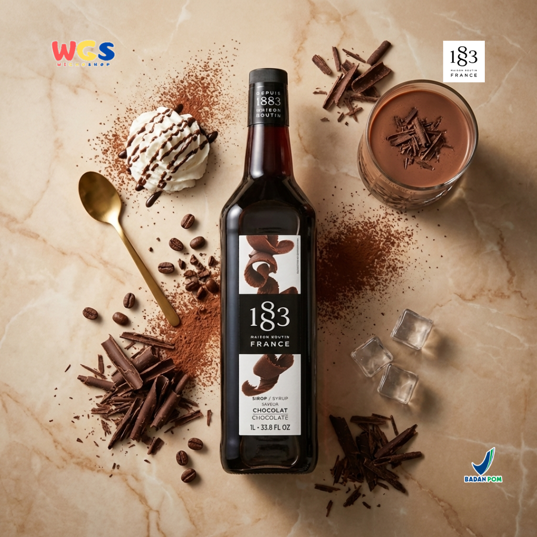 1883 Maison Routin Chocolate Syrup 1L - Sirup Cokelat Syrup Cafe Barista Coffee Drink