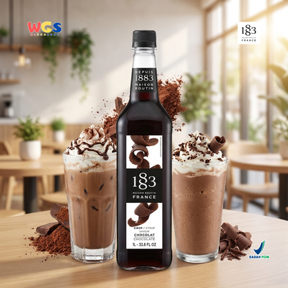 1883 Maison Routin Chocolate Syrup 1L - Sirup Cokelat Syrup Cafe Barista Coffee Drink