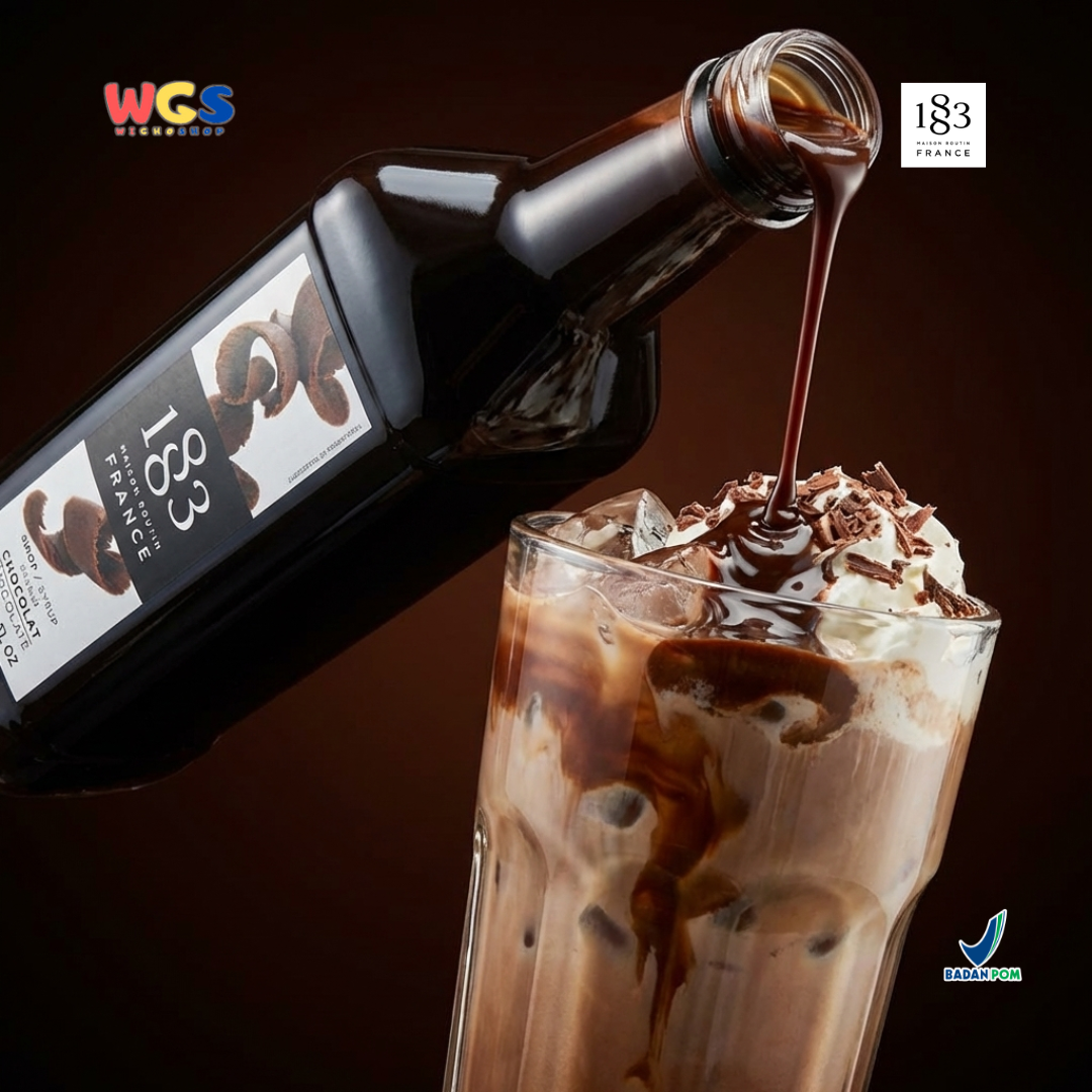 1883 Maison Routin Chocolate Syrup 1L - Sirup Cokelat Syrup Cafe Barista Coffee Drink