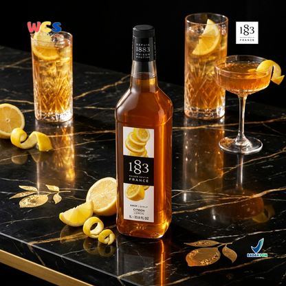 1883 Maison Routin Citron Lemon Syrup 1L - Sirup Lemon Cafe Prancis