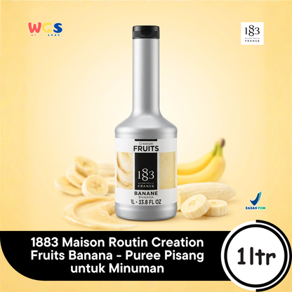 1883 Maison Routin Creation Fruits Banana 1L - Puree Pisang untuk Minuman