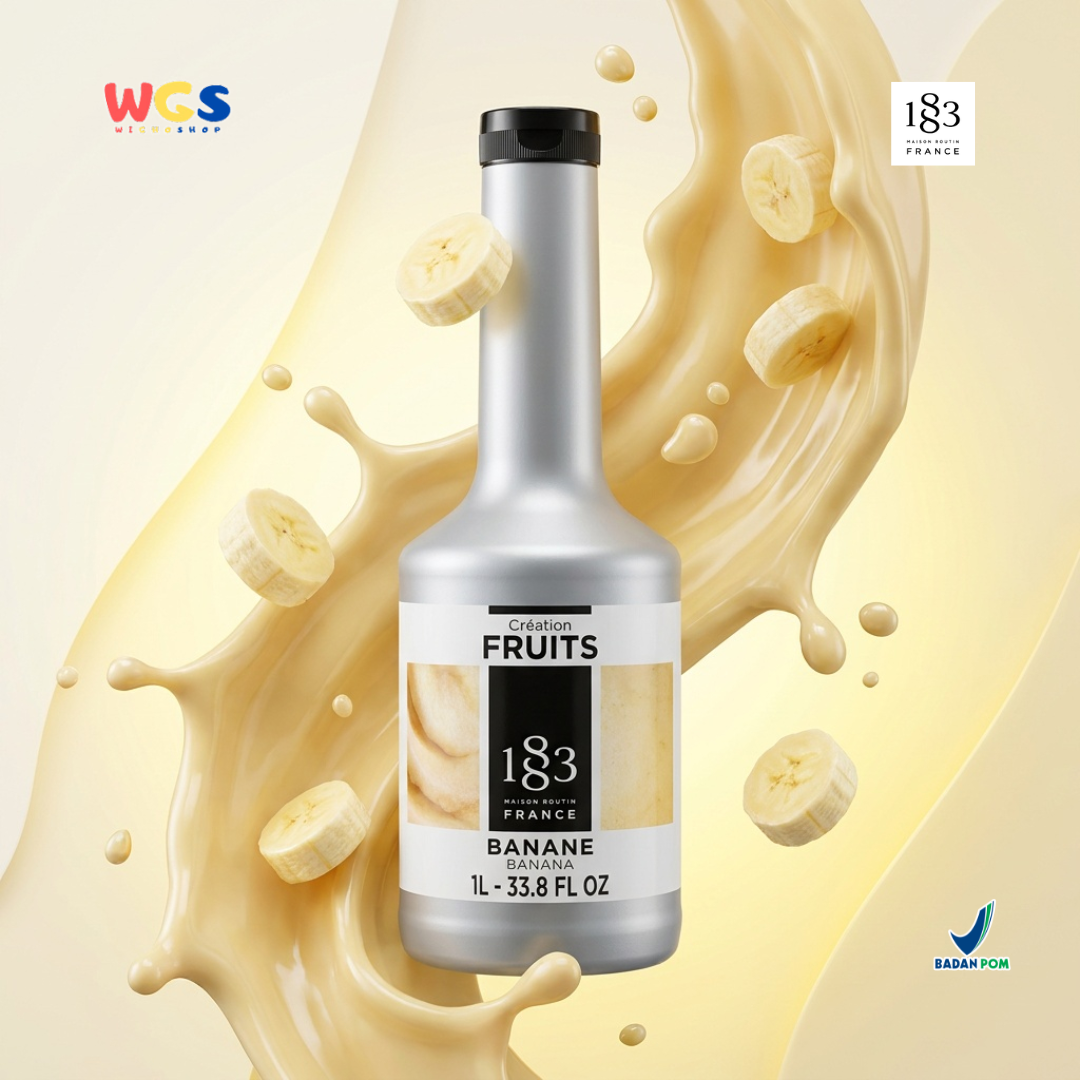 1883 Maison Routin Creation Fruits Banana 1L - Puree Pisang untuk Minuman