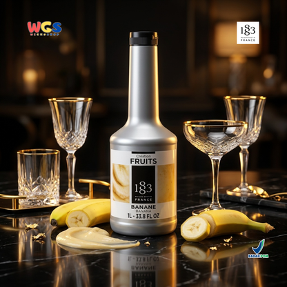 1883 Maison Routin Creation Fruits Banana 1L - Puree Pisang untuk Minuman