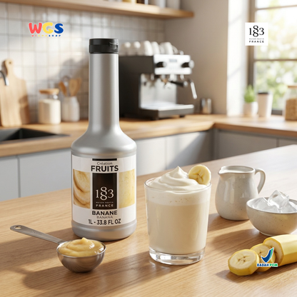 1883 Maison Routin Creation Fruits Banana 1L - Puree Pisang untuk Minuman