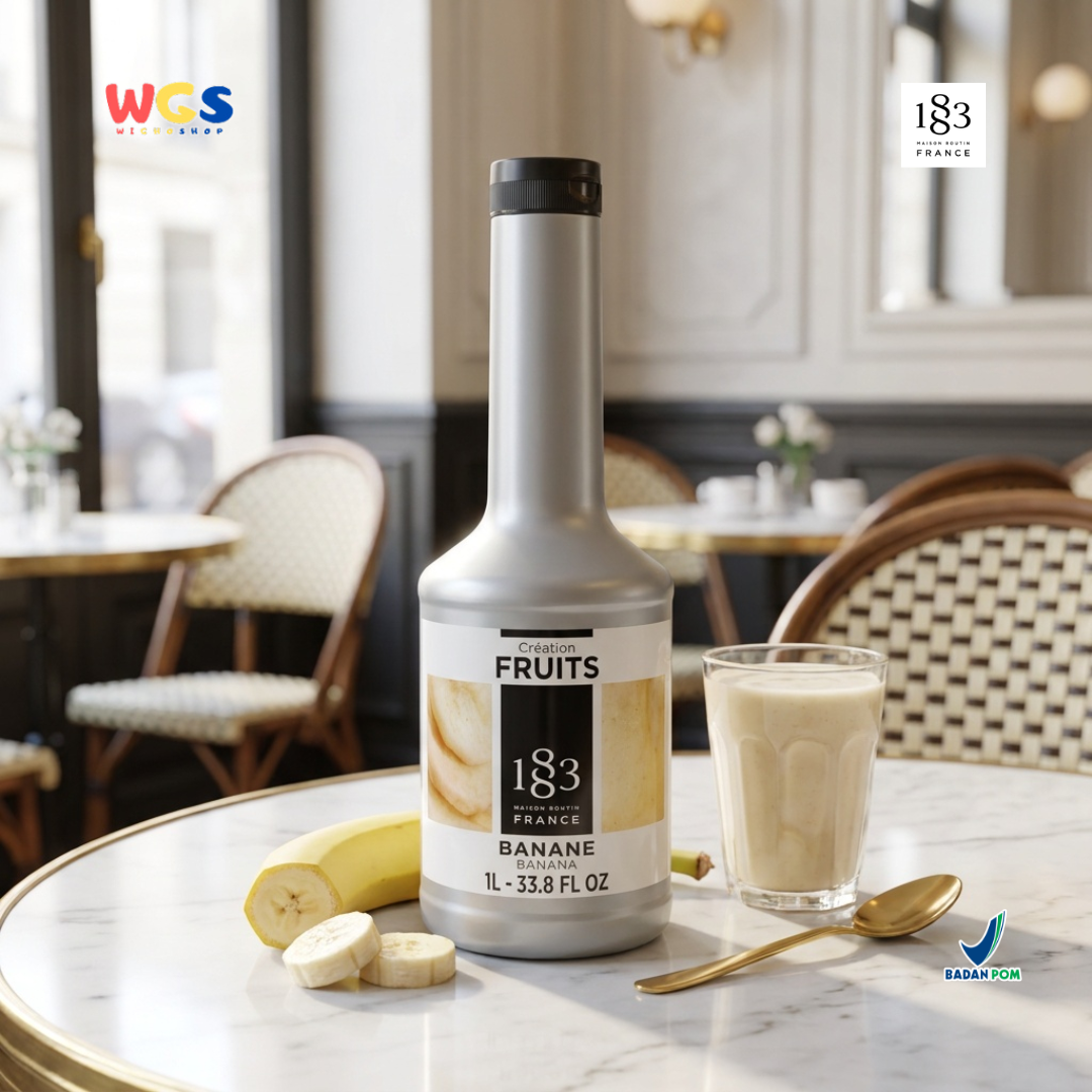 1883 Maison Routin Creation Fruits Banana 1L - Puree Pisang untuk Minuman