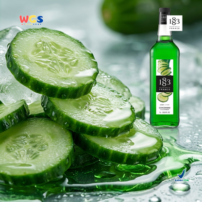 1883 Maison Routin Cucumber Syrup 1L – Sirup Mentimun Premium untuk Soda, Mocktail & Tea